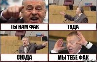 ТЫ НАМ ФАК ТУДА СЮДА МЫ ТЕБЕ ФАК