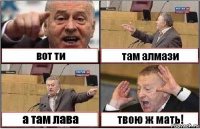 вот ти там алмази а там лава твою ж мать!