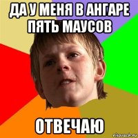 да у меня в ангаре пять маусов отвечаю