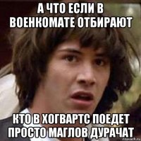 а что если в военкомате отбирают кто в хогвартс поедет просто маглов дурачат