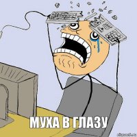 муха в глазу