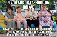 чули алєг в тарнополь поїхав казав його сусід тарас шо він туди поїхав бо він там вчиться а коли буде брат вчитись в кийові то він преїде туди