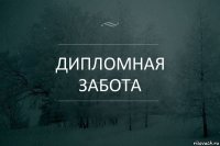 дипломная забота