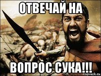 отвечай на вопрос сука!!!