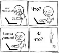 Ура! Каникулы! Что? Завтра учимся! За что?!