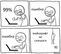 99% ошибка ошибка майнкрафт не скачался