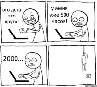 ого дота это круто! у меня уже 500 часов! 2000... 