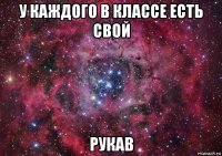 у каждого в классе есть свой рукав