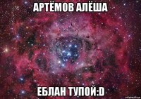 артёмов алёша еблан тупой:d