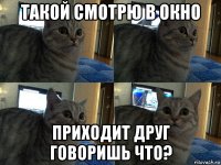 такой смотрю в окно приходит друг говоришь что?