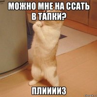 можно мне на ссать в тапки? плииииз