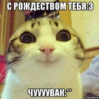 с рождеством тебя:3 чуууувак:**