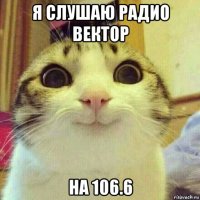 я слушаю радио вектор на 106.6