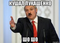 кушал лукашенко шо шо