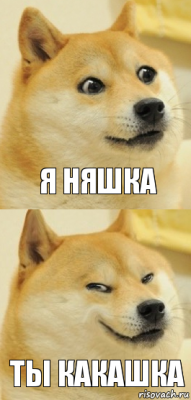 Я няшка Ты какашка