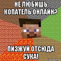 не любишь копатель онлайн? пизжуй отсюда сука!