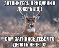 заткнитесь придурки и лохеры¡!!!!! сам заткнись тебе что делать нечего?