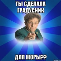 ты сделала градусник для жоры??