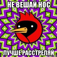 не вешай нос лучше расстреляй