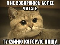 я не собираюсь более читать ту хуйню которую пишу