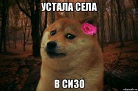 устала села в сизо