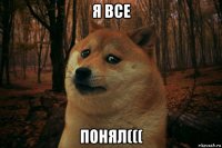 я все понял(((