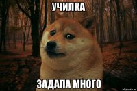 училка задала много