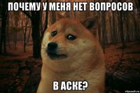 почему у меня нет вопросов в аске?