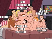 Excellent мне поставили Excellent а у тебя есть Excellent? только у норда нету у меня уже второй Excellent