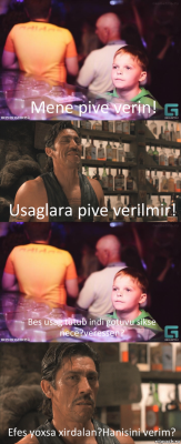 Mene pive verin! Usaglara pive verilmir! Bes usag tutub indi gotuvu sikse nece?veressen? Efes yoxsa xirdalan?Hanisini verim?