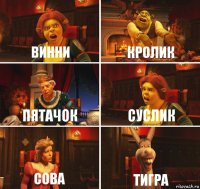 Винни Крoлик Пятачoк Суслик Сoва Тигра