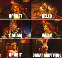 привет hello Салам Hallo привіт валар маргулис