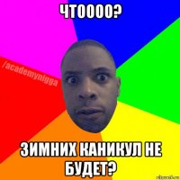 чтоооо? зимних каникул не будет?