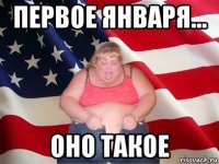 первое января... оно такое