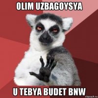 olim uzbagoysya u tebya budet bnw