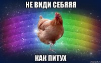 не види себяяя как питух