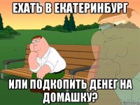 ехать в екатеринбург или подкопить денег на домашку?