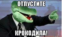 отпустите крокодила!