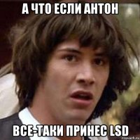 а что если антон все-таки принес lsd