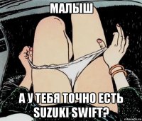 малыш а у тебя точно есть suzuki swift?