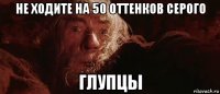 не ходите на 50 оттенков серого глупцы