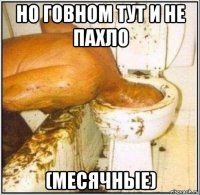 но говном тут и не пахло (месячные)