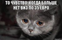 то чувство, когда больше нет виз по 35 евро 