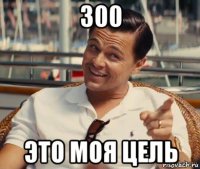 300 это моя цель