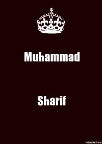 Muhammad Sharif