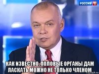  как известно, половые органы дам ласкать можно не только членом