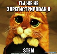 ты же не зарегистрирован в stem