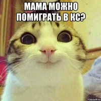 мама можно помиграть в кс? 