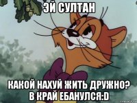 эй султан какой нахуй жить дружно? в край ебанулся:d