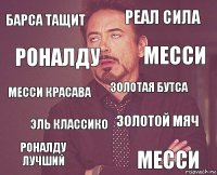 барса тащит реал сила месси красава роналду лучший золотой мяч золотая бутса эль классико месси роналду месси